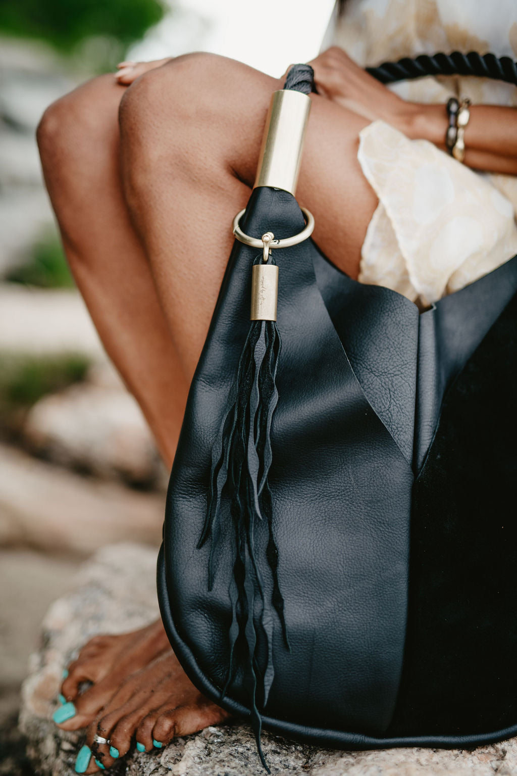 Original Wildwood Bag // Large in Black Leather