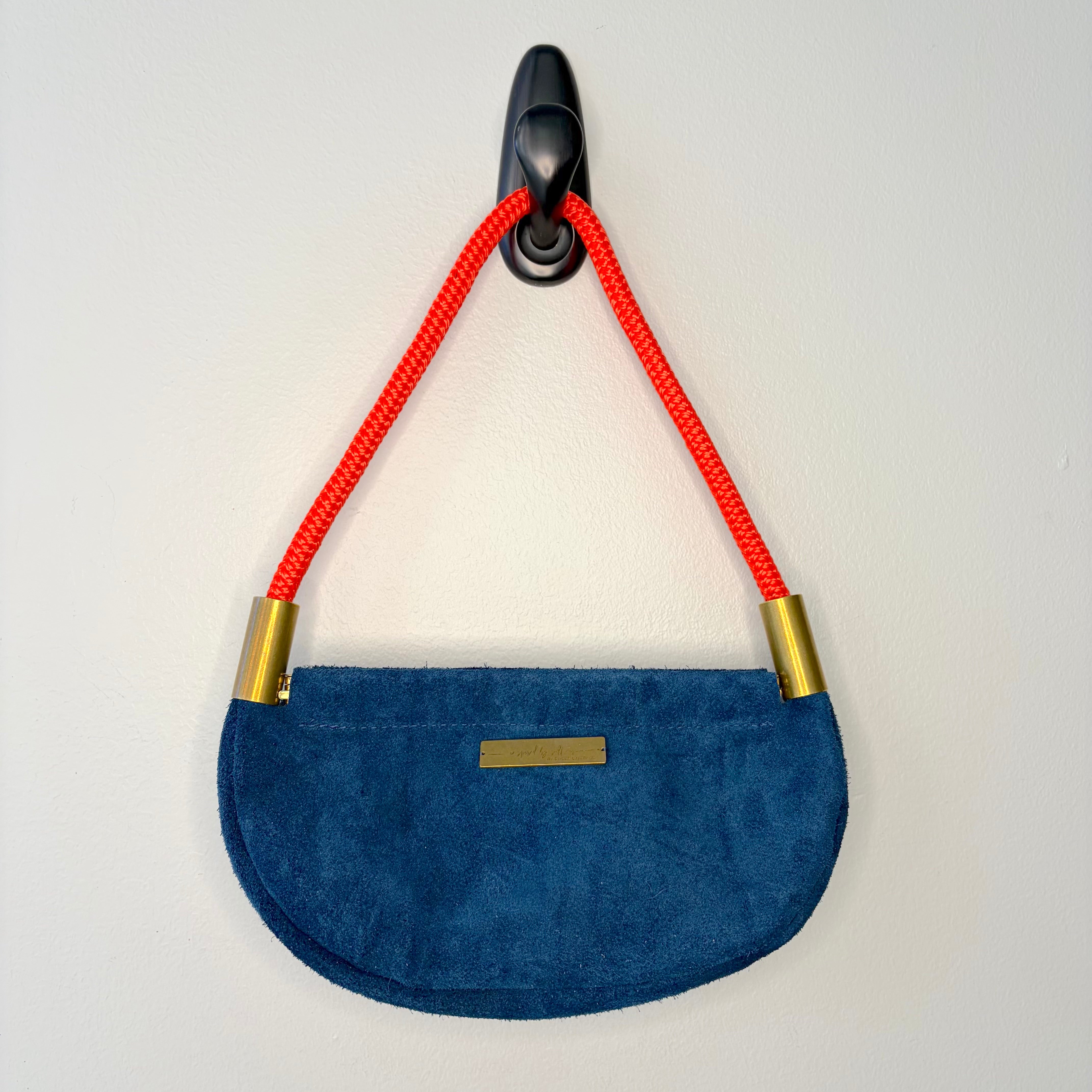 #31 Clam Shell // Atlantic Navy Suede with 19" Limited Edition Orange Dock Line (1st quality)