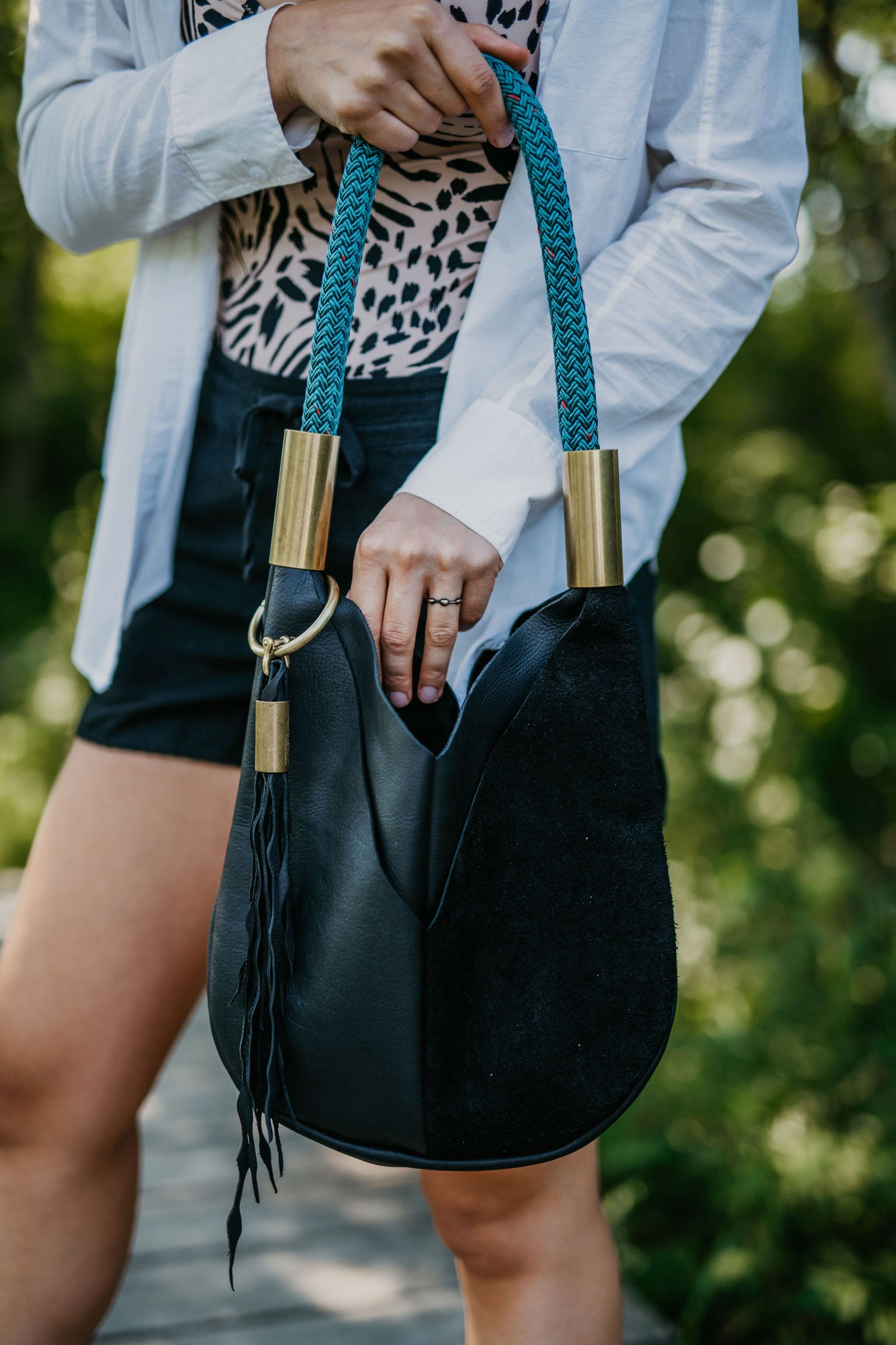 Original Wildwood Bag // Small in Black Leather