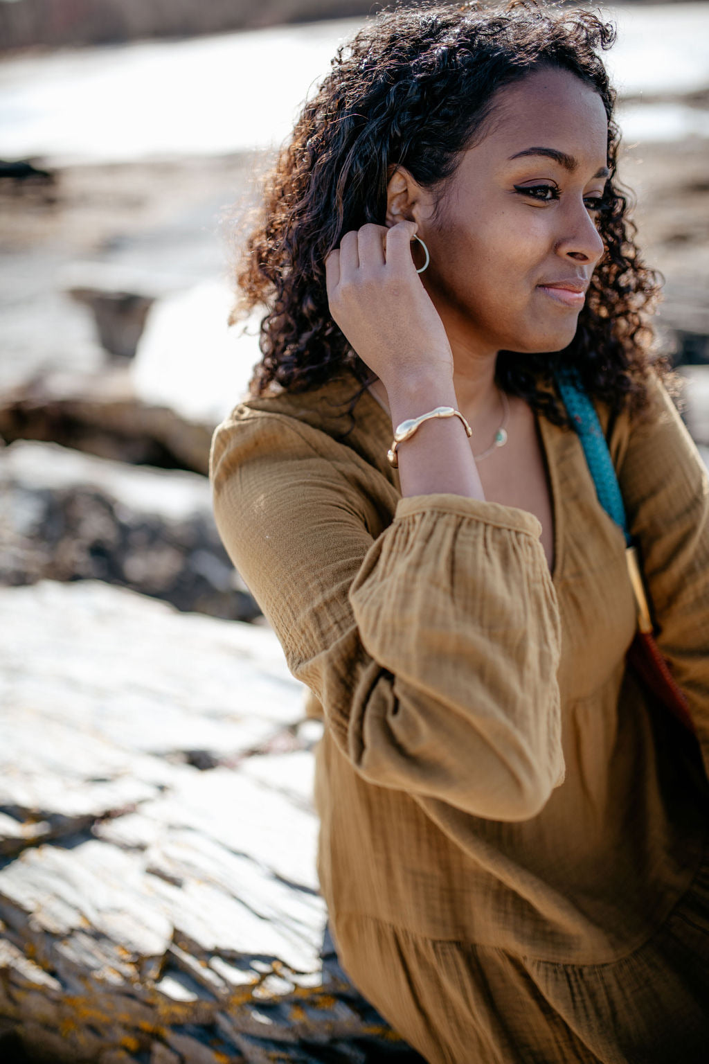 Seaweed Bracelet // in Polished Brass