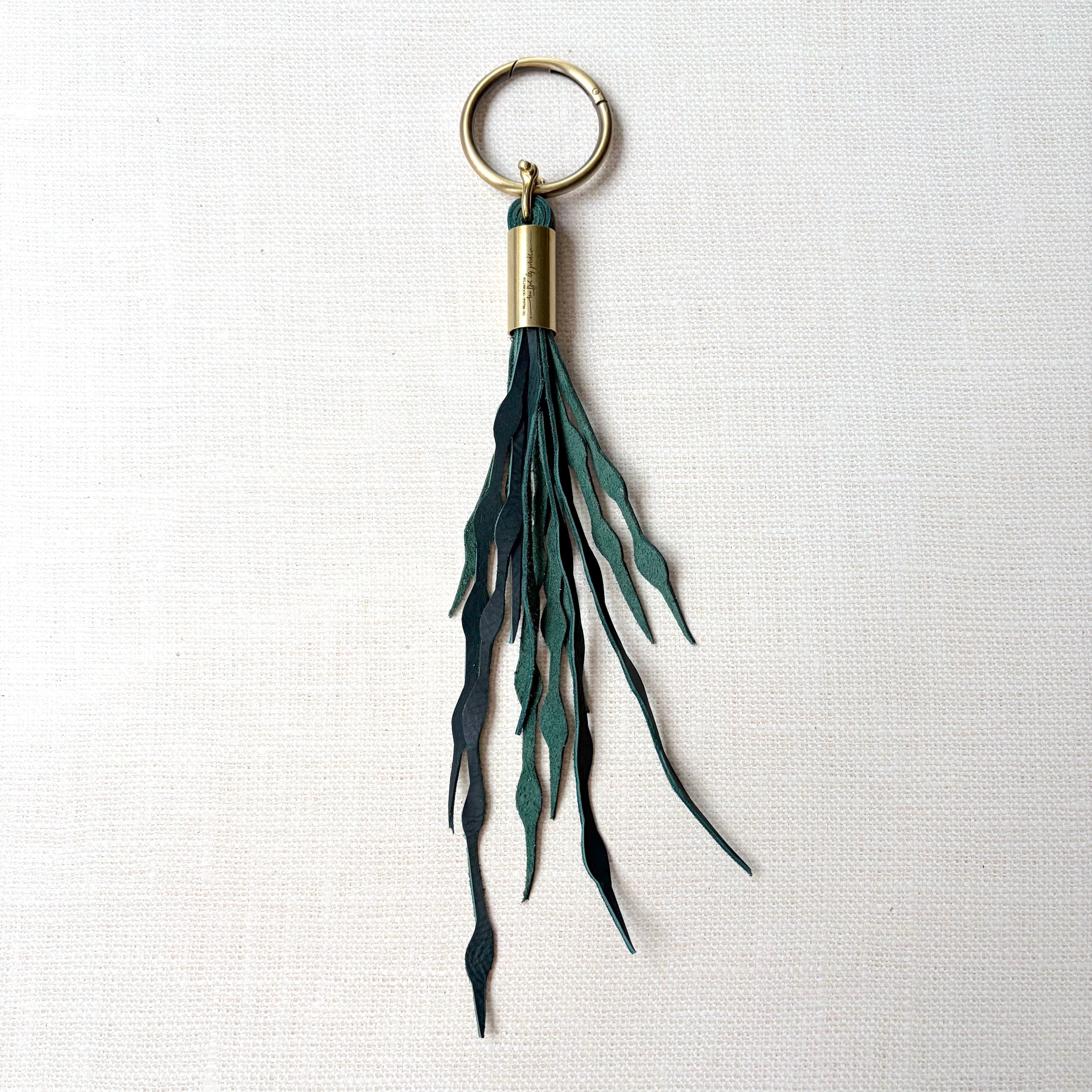 #09 Seaweed Tassel // Emerald Green Leather (1st quality)