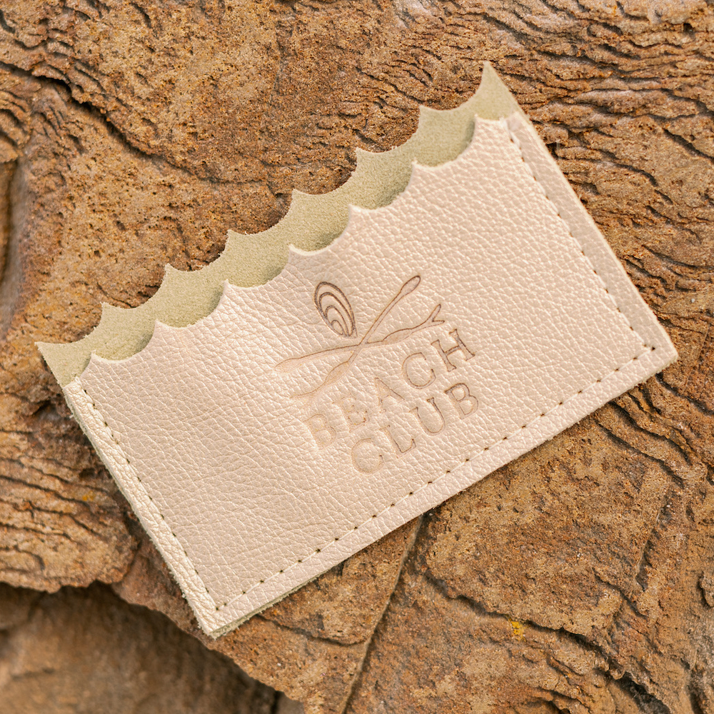 Mini Wallet Wildwood Beach Club // in Gold Leather