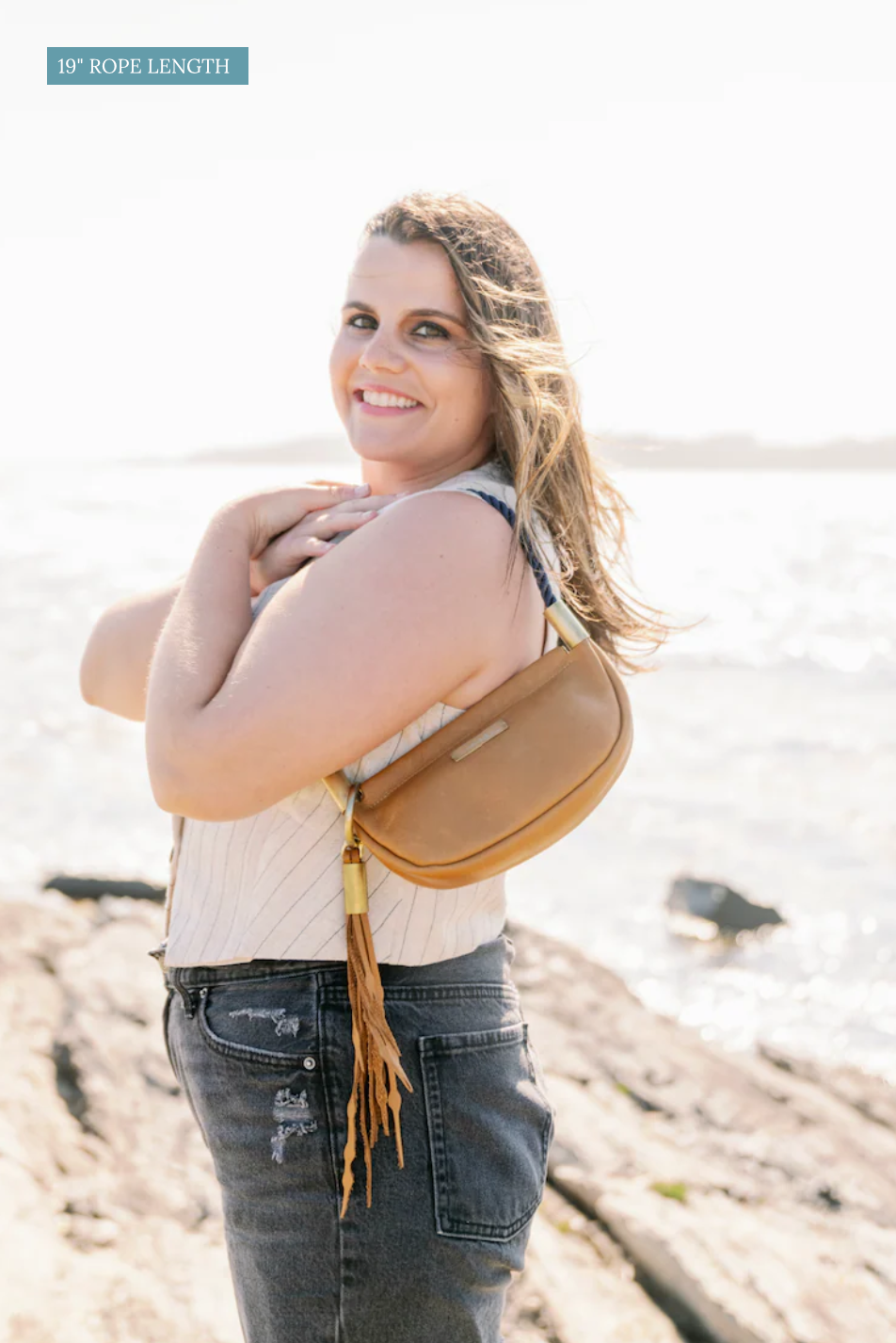 Clam Shell Bag // in Black Leather