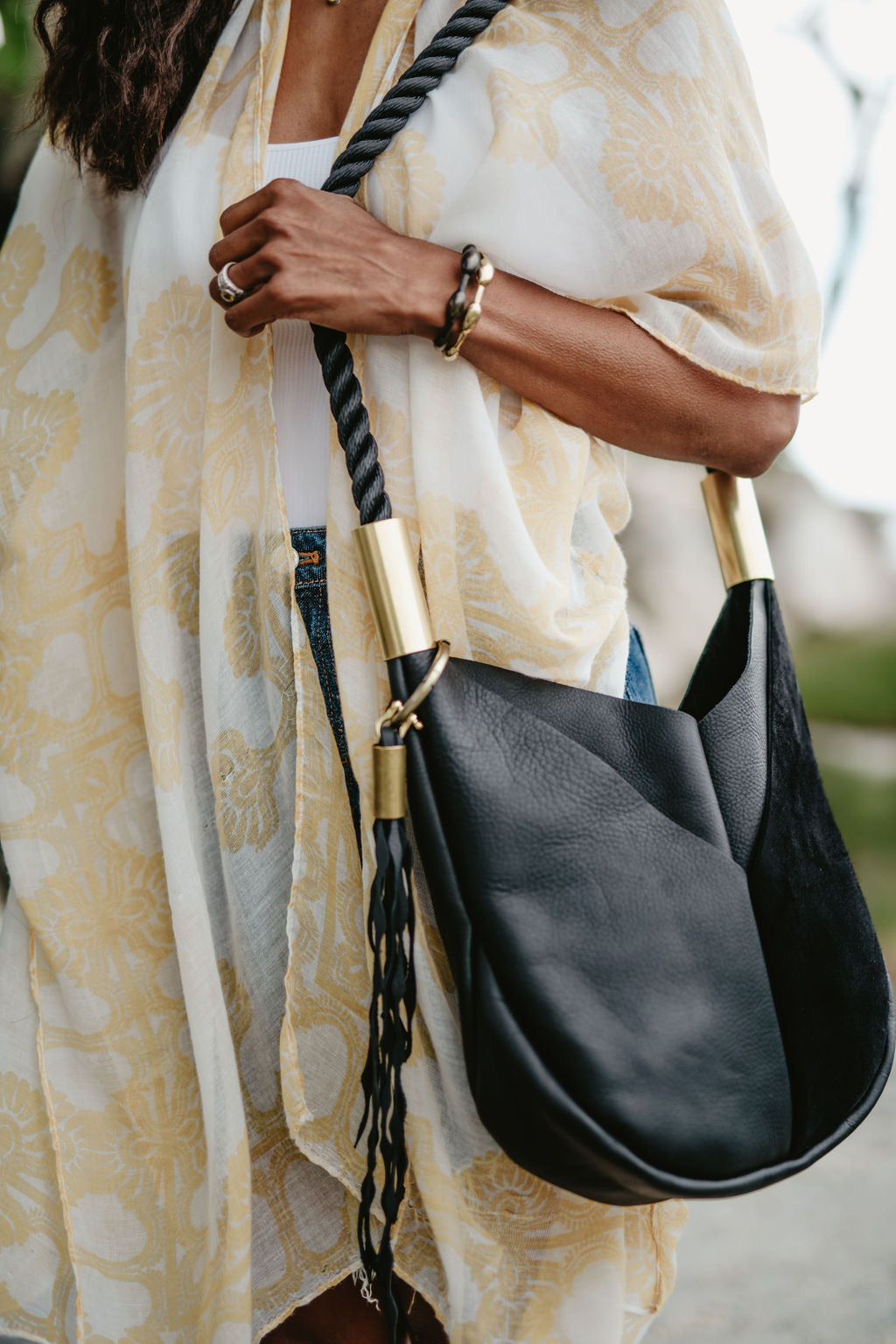 Original Wildwood Bag // Small Crossbody in Black Leather