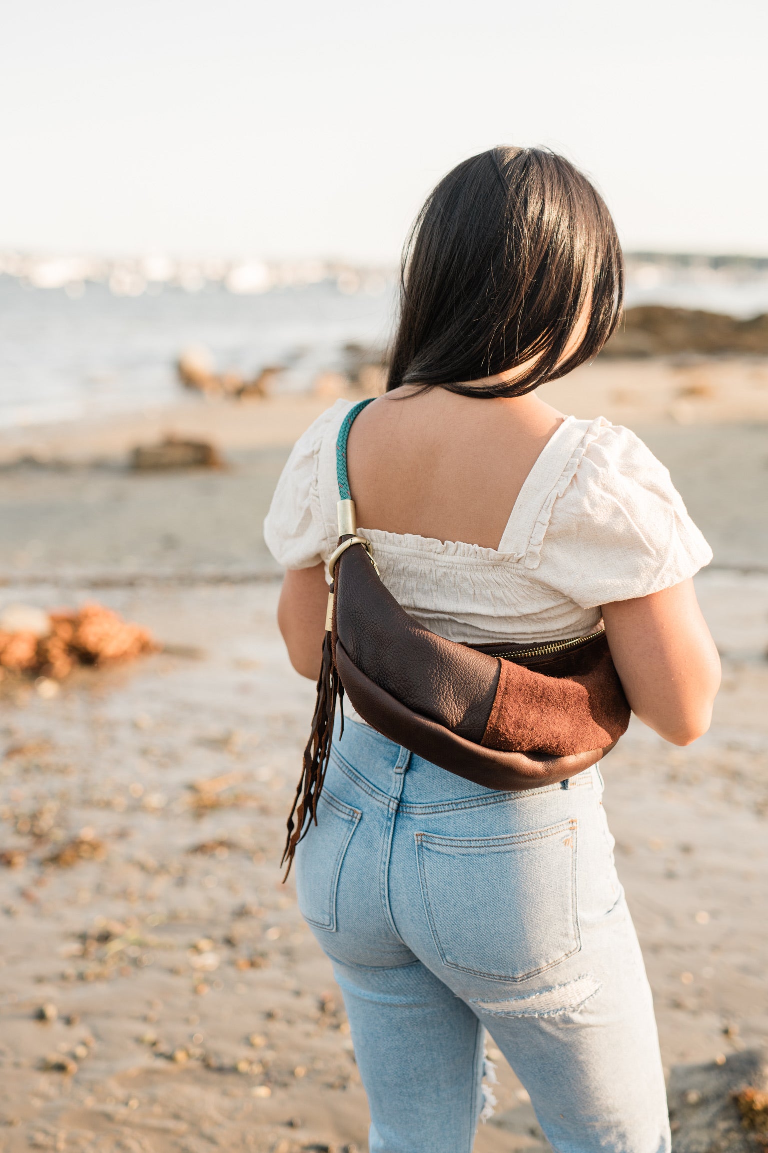 Sling Bag // in Brown Leather