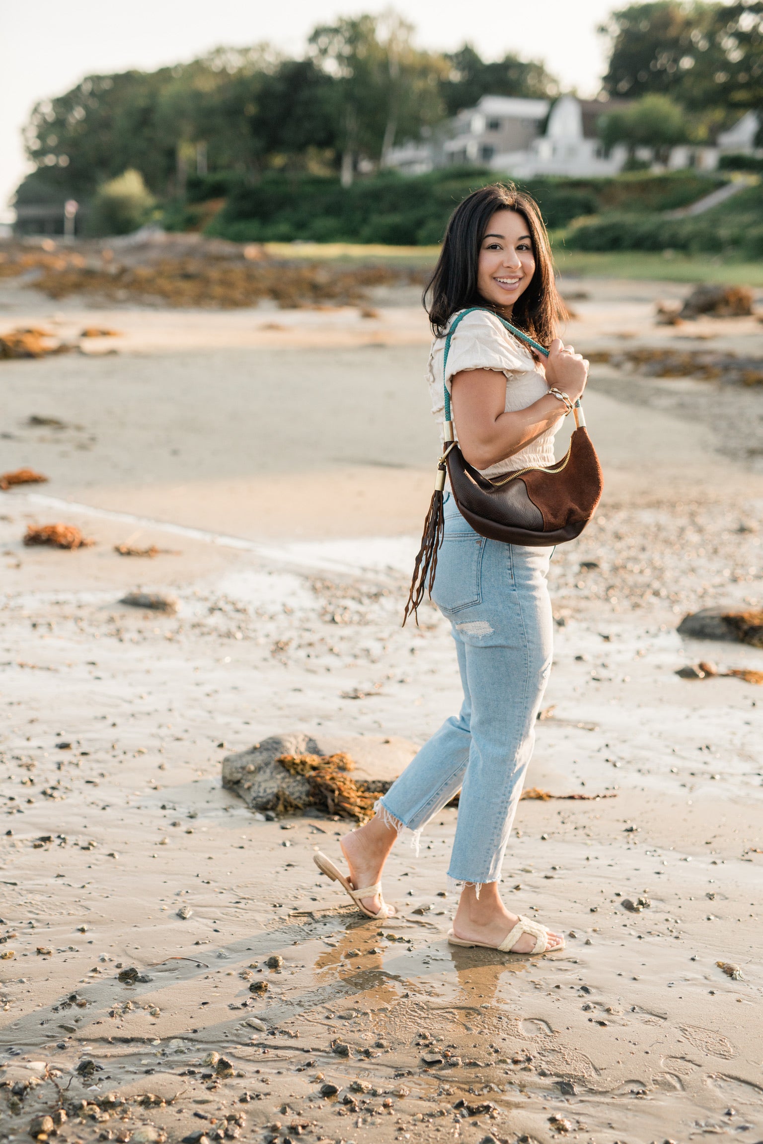 Sling Bag // in Brown Leather