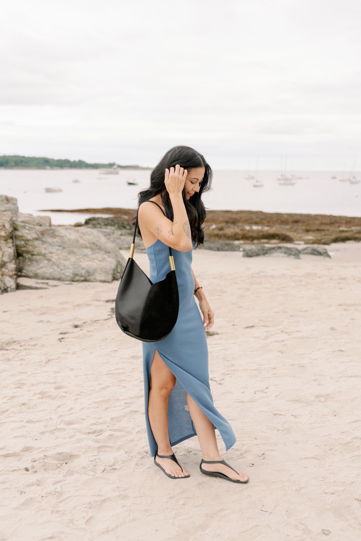 Mermaid Purse // in Black Leather