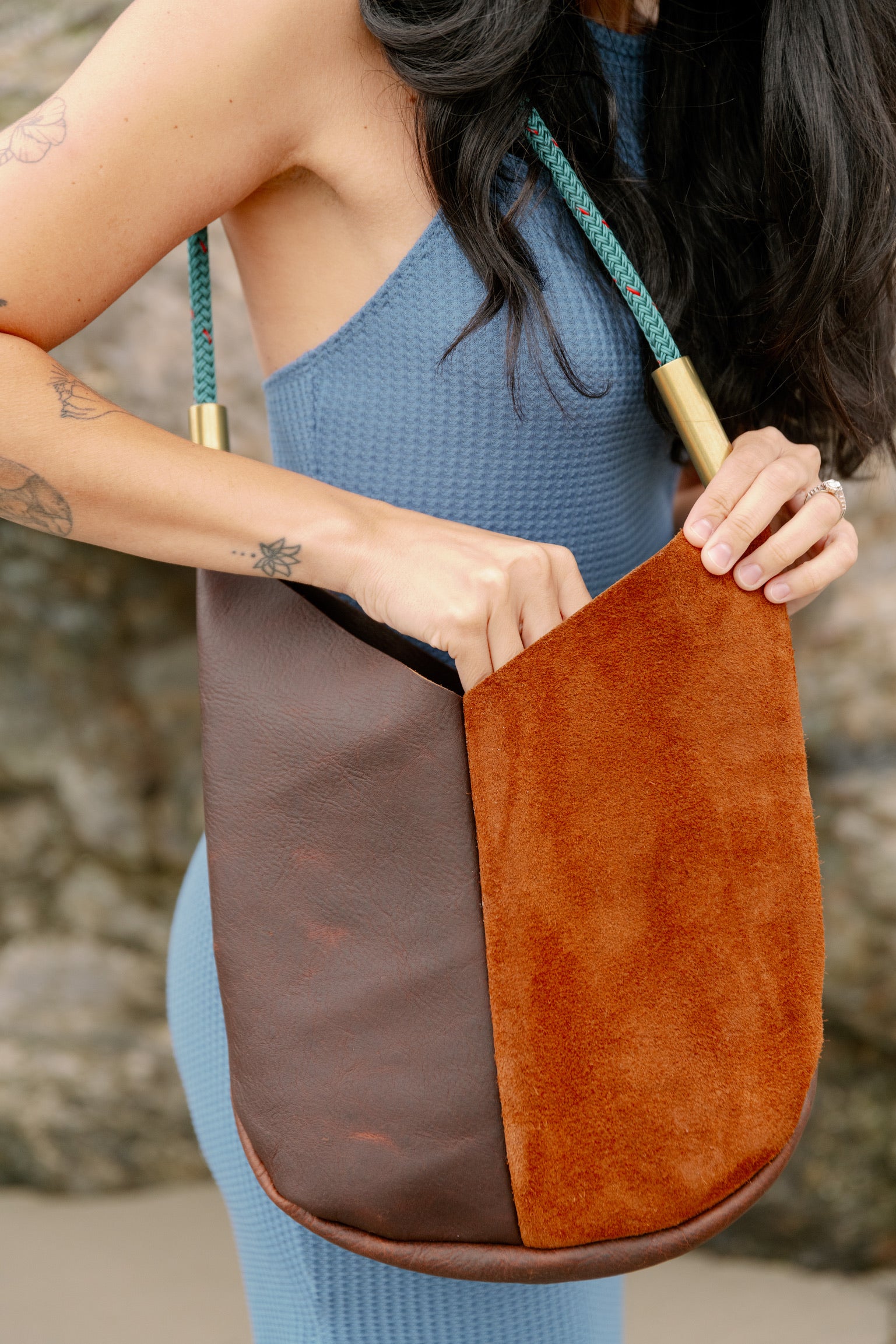 Mermaid Purse // in Brown Leather