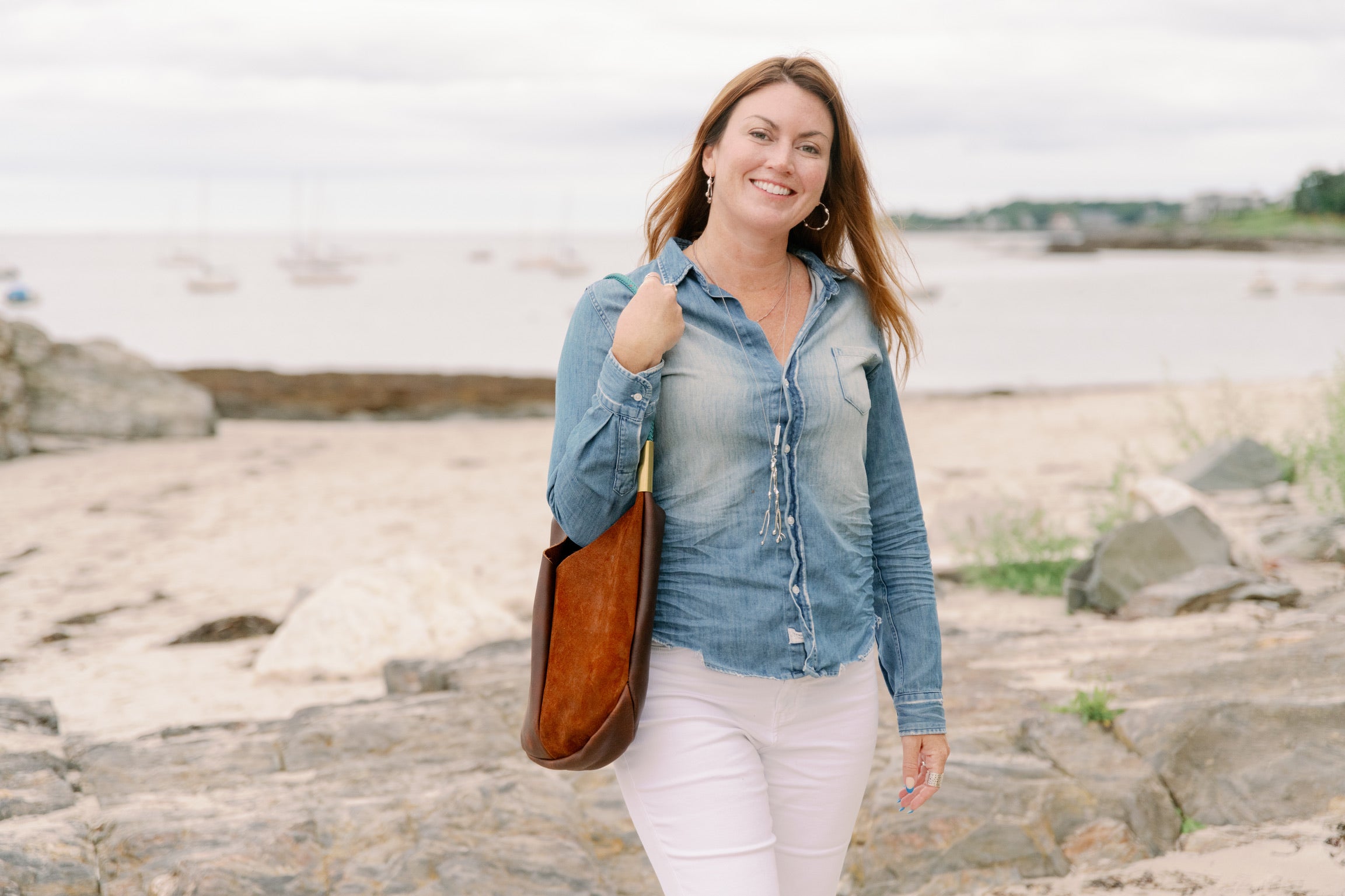 Mermaid Purse // in Brown Leather