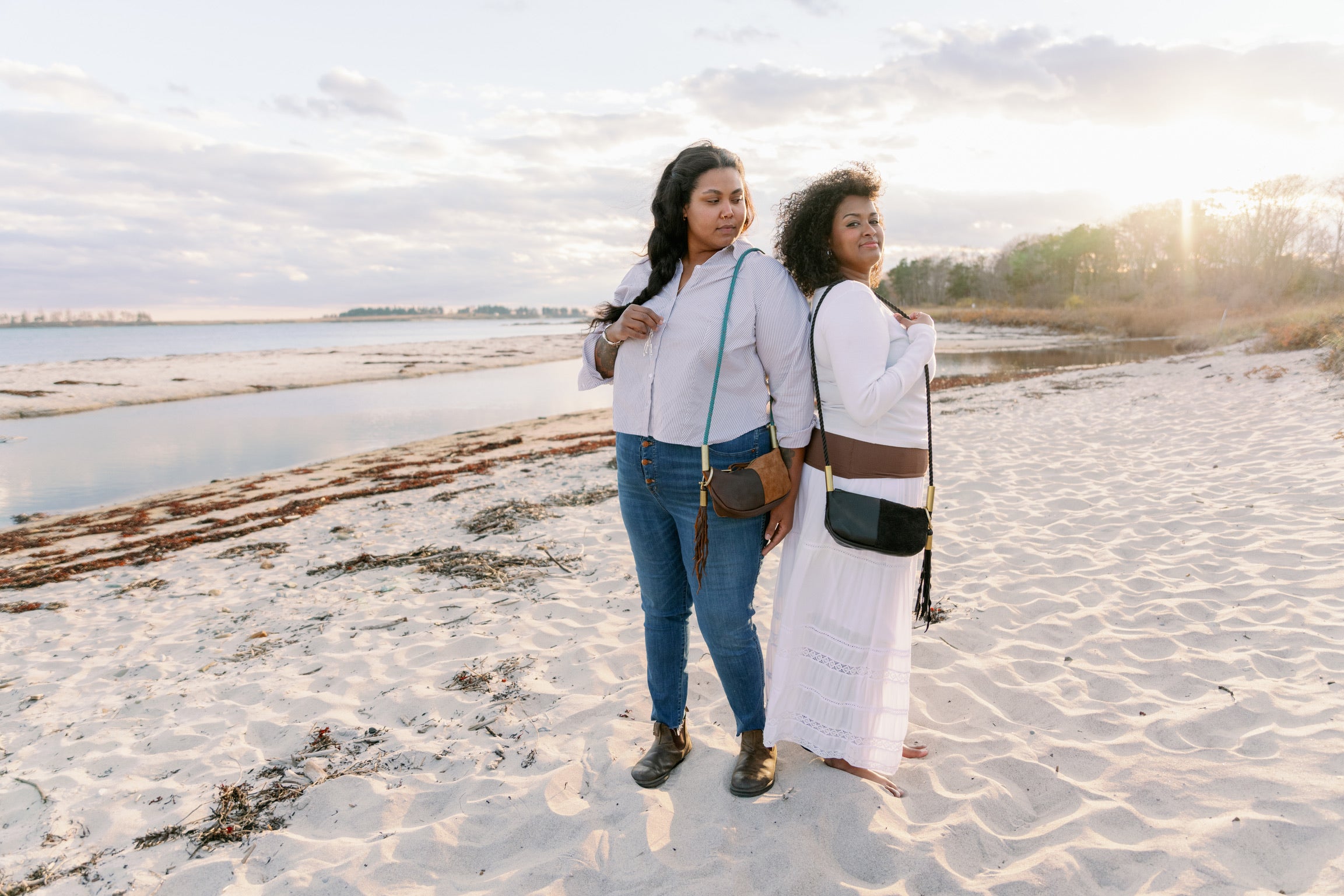 Zip Crossbody // in Black Leather