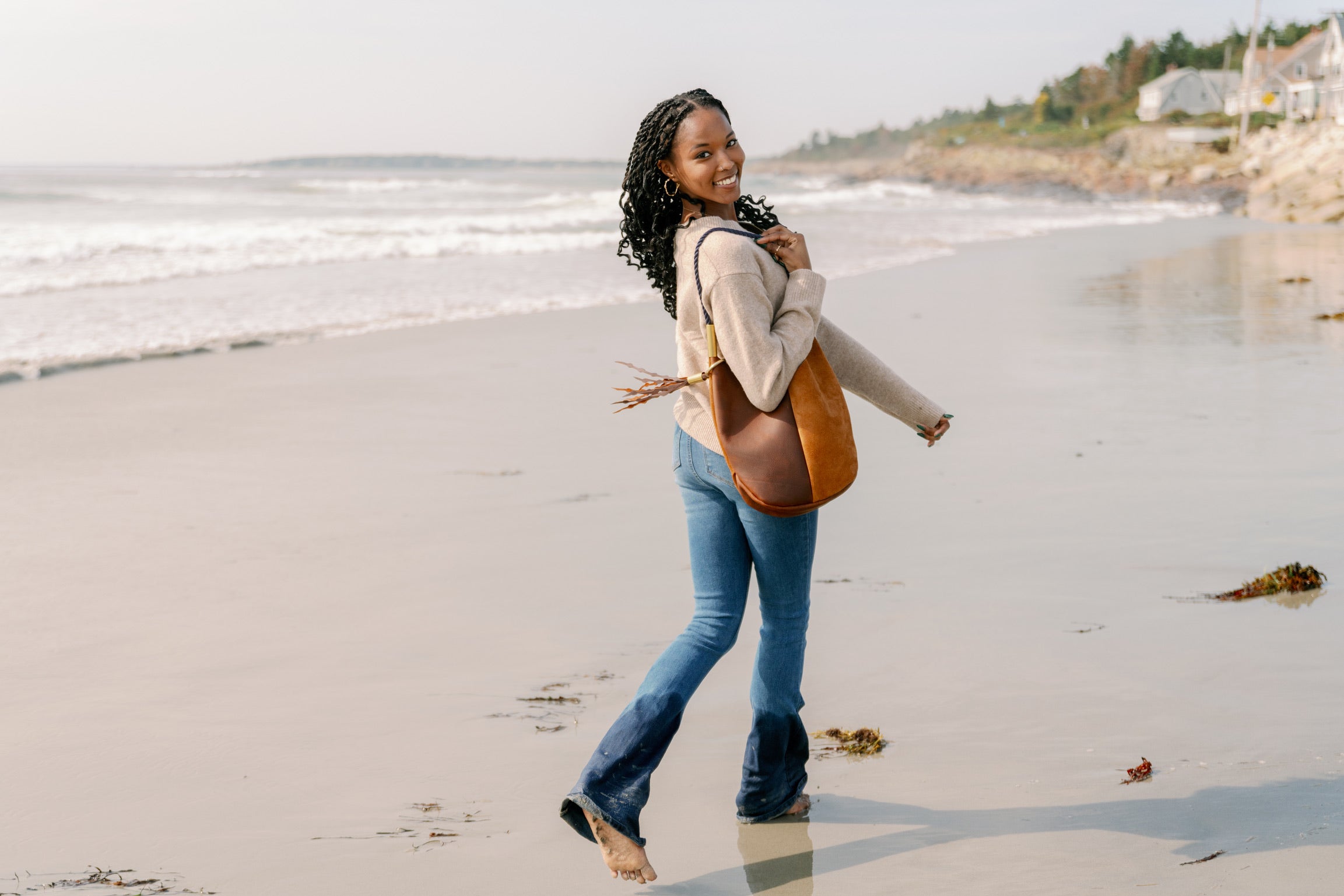 Mermaid Purse // in Brown Leather