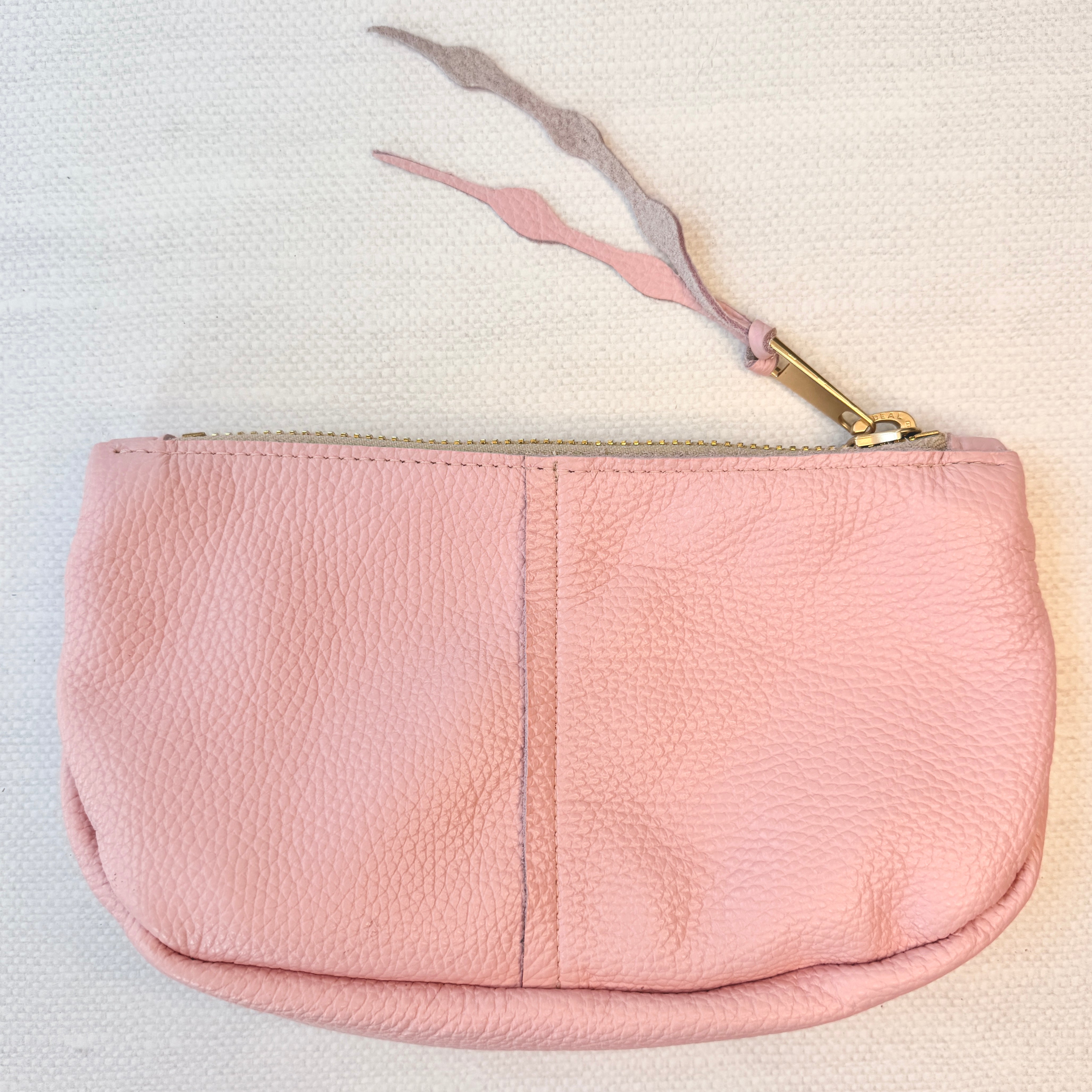 #25 Makeup Bag // Limited Edition Pink Petal Leather (2nd quality)