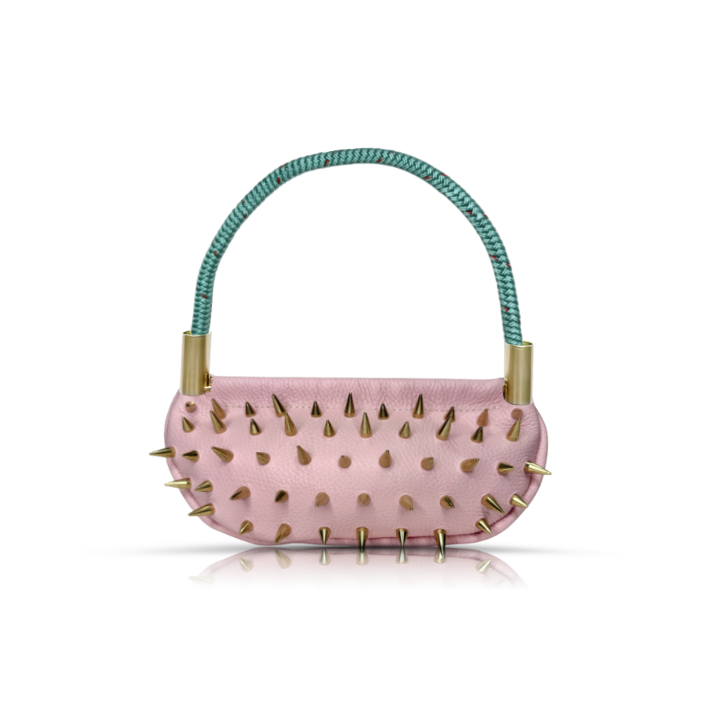 Sea Urchin // Sirena in Pink Petal with Seafoam Teal Rope