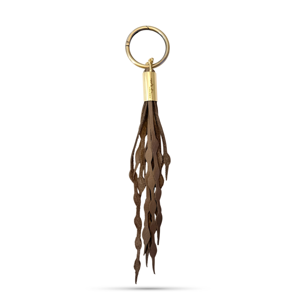 Classic Seaweed Tassel in Clay Leather