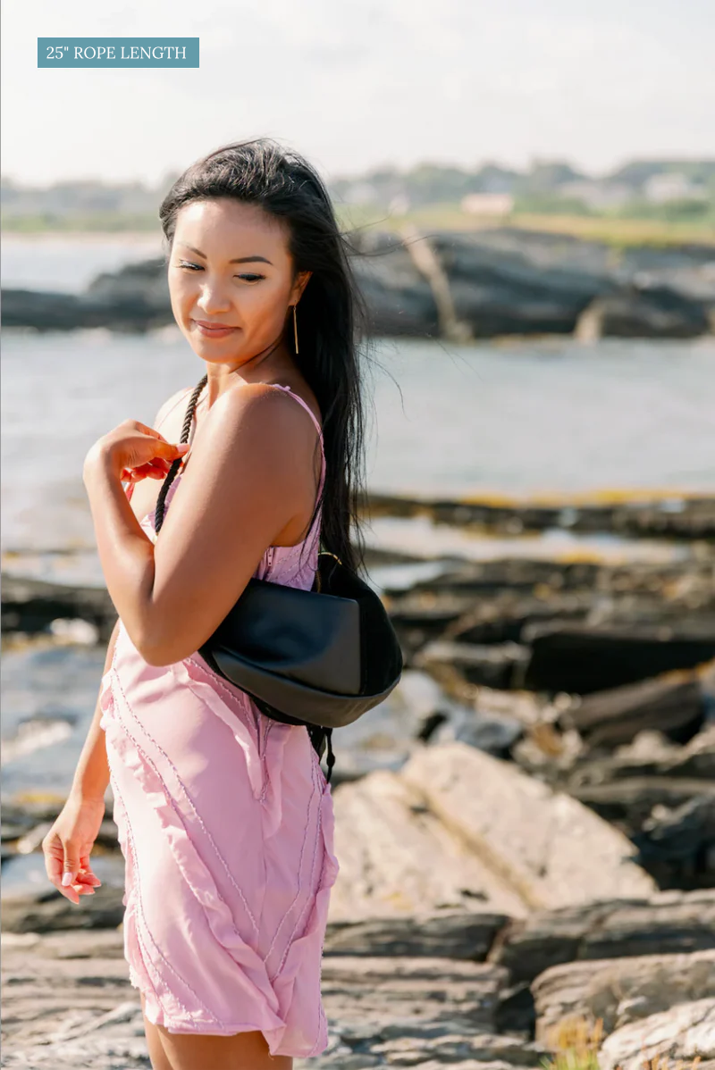 Sling Bag // in Black Leather