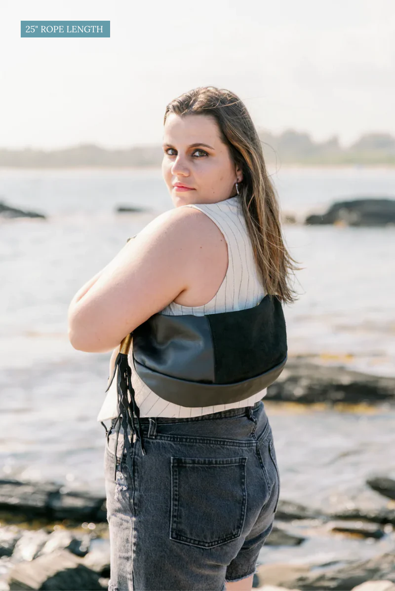 Sling Bag // in Black Leather