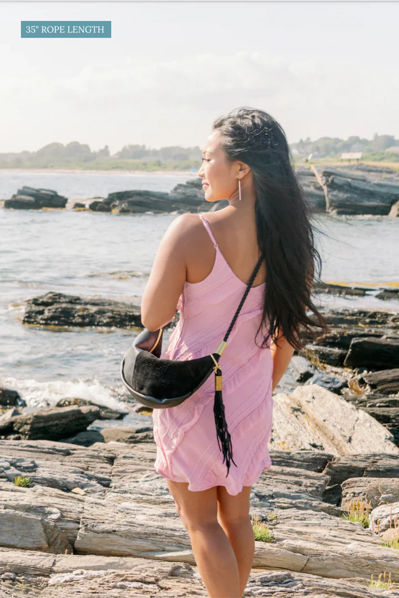 Sling Bag // in Black Leather