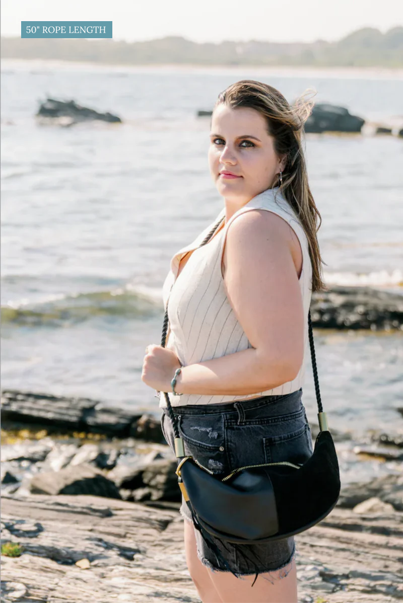 Sling Bag // in Black Leather