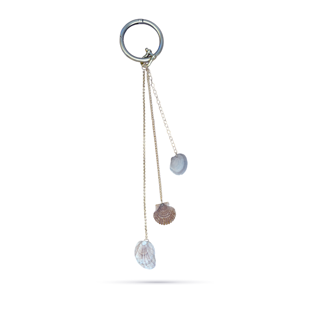 Triple Shell Bag Charm // #3