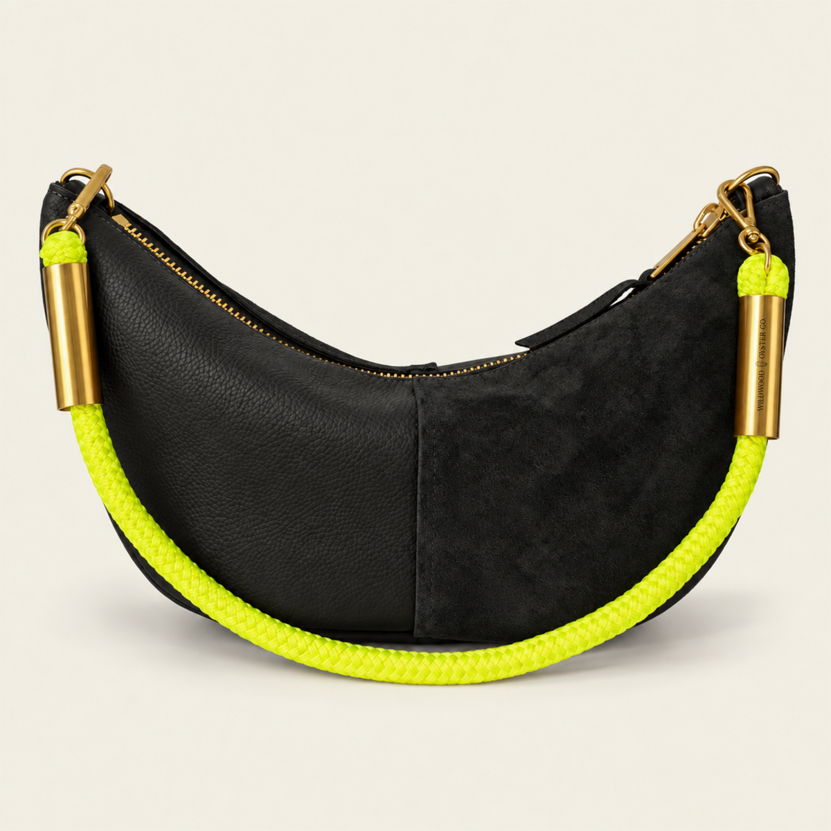 Convertible Sling in Black Leather
