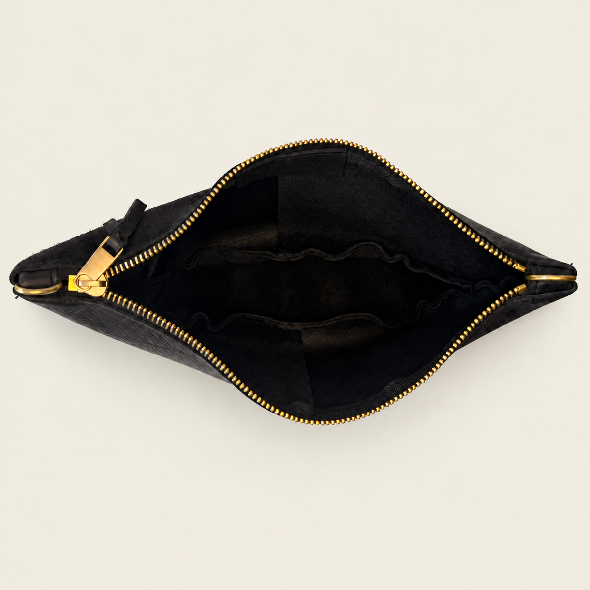 Convertible Sling in Black Leather