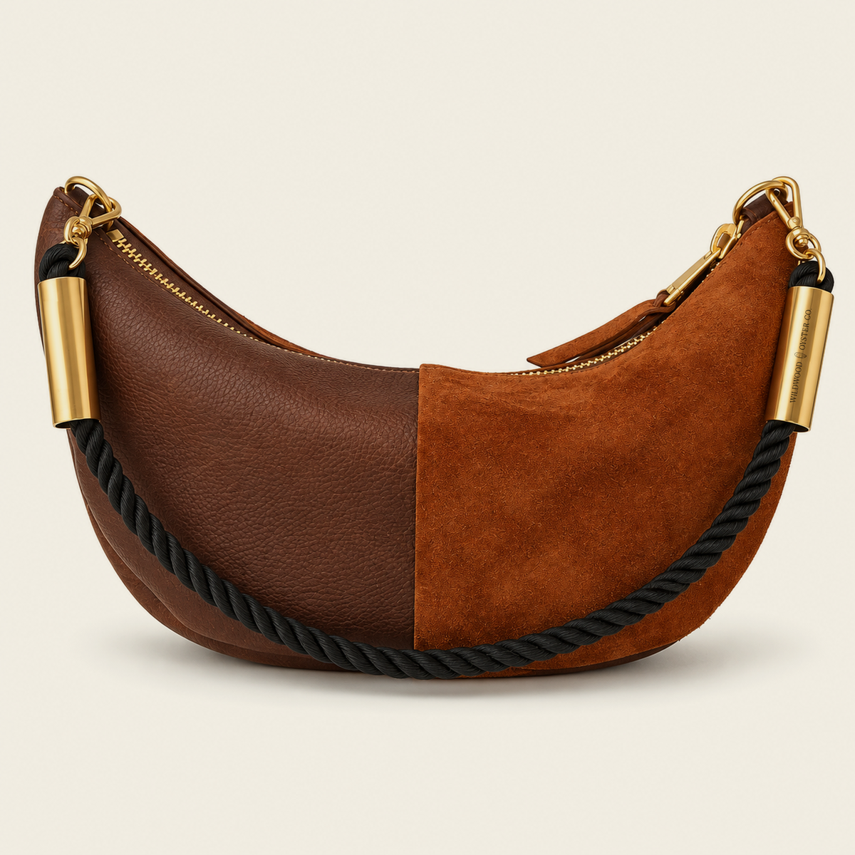 Convertible Sling in Brown Leather