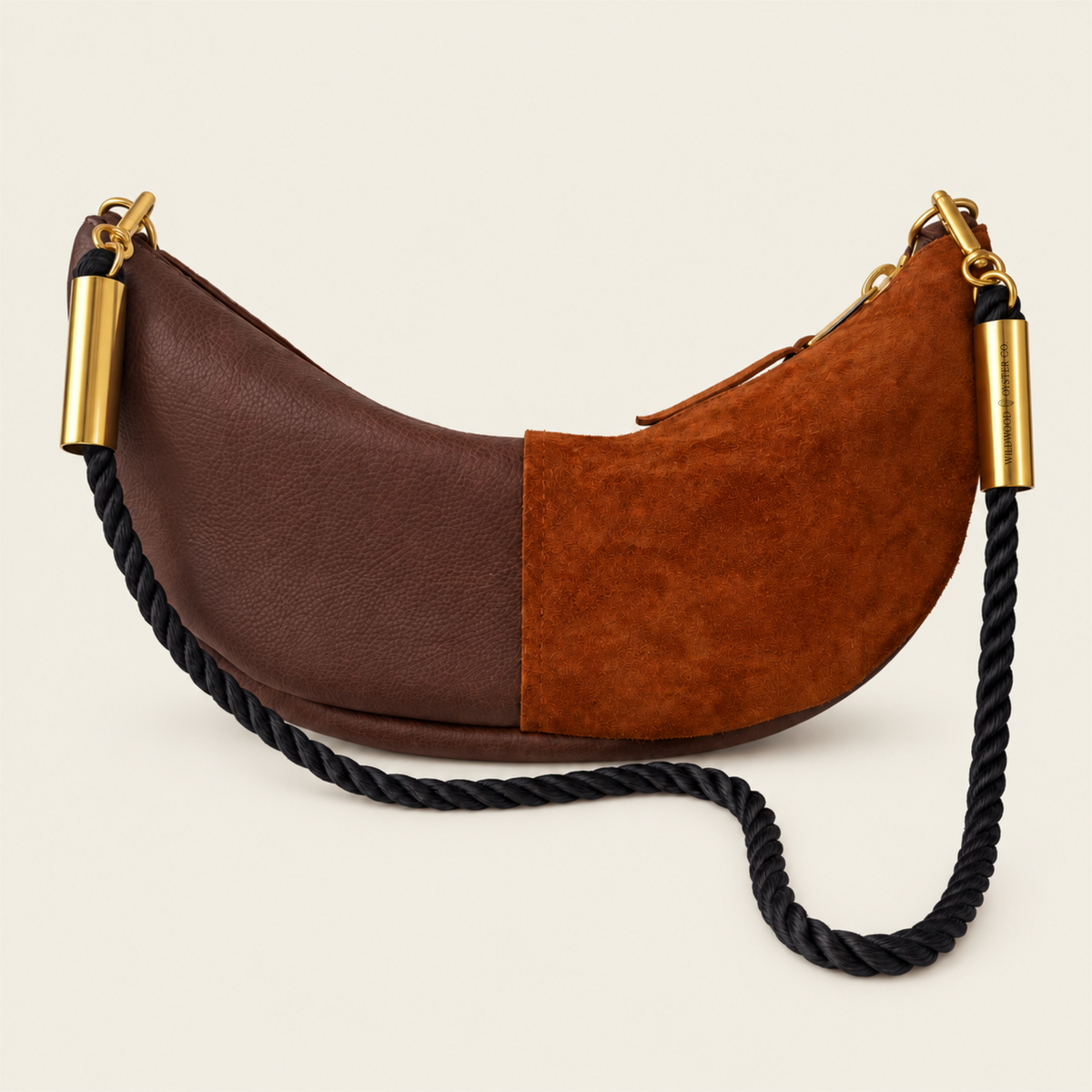 Convertible Sling in Brown Leather