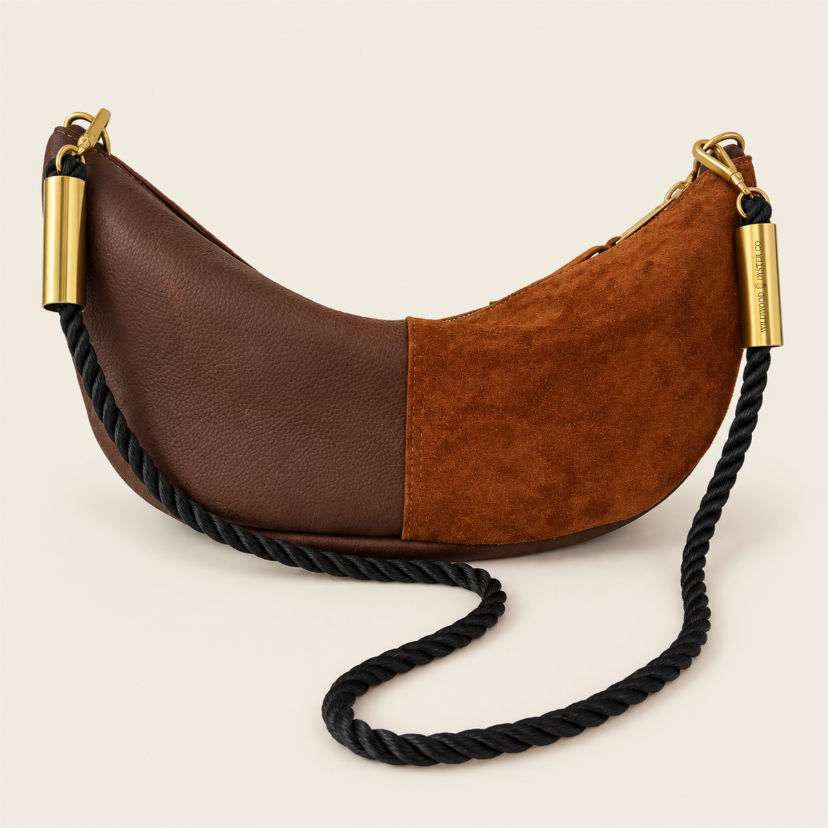 Convertible Sling in Brown Leather