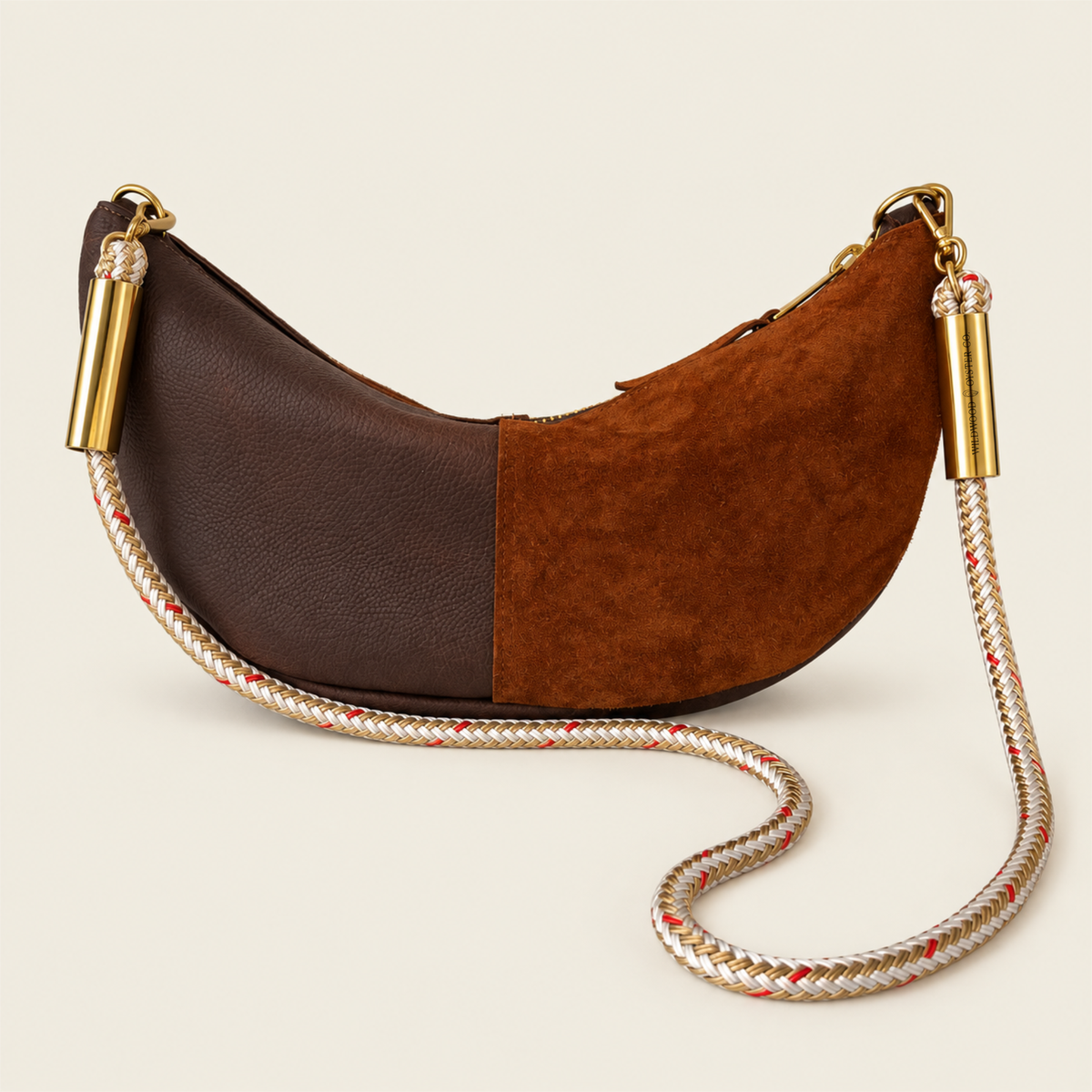 Convertible Sling in Brown Leather