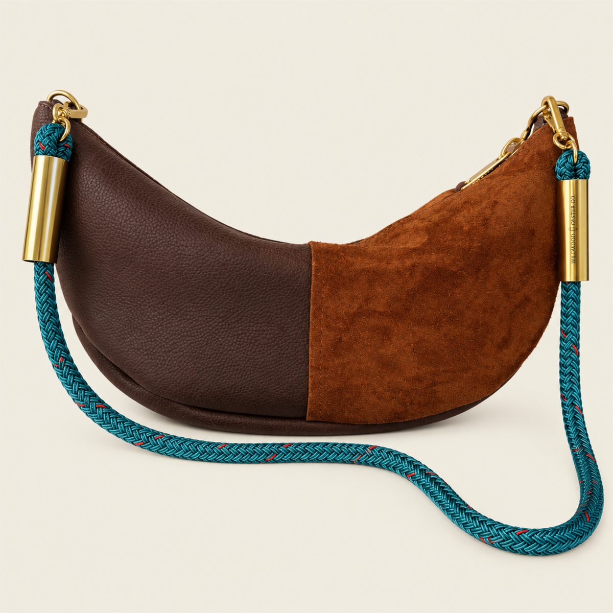 Convertible Sling in Brown Leather