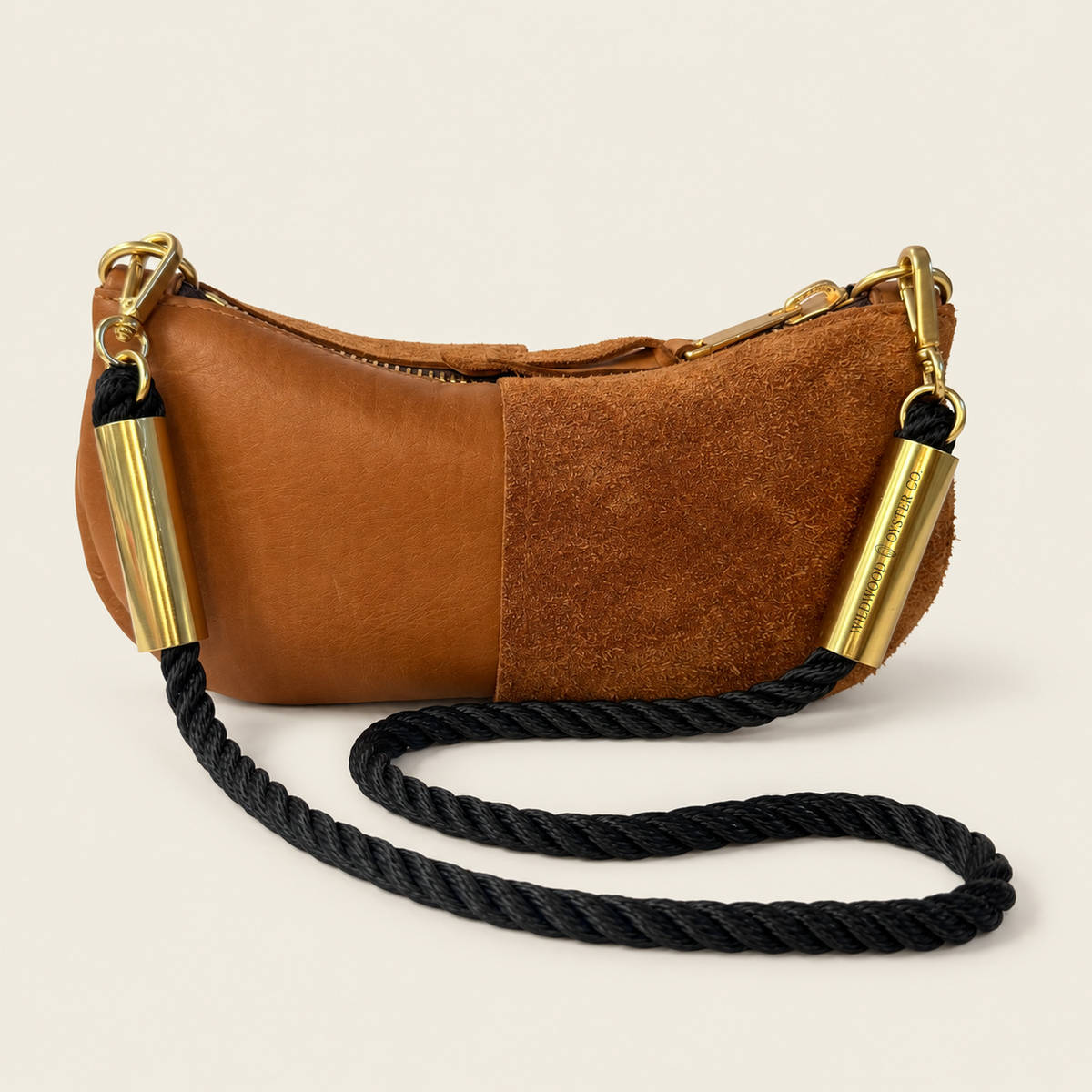 Convertible Zip Bag in Beach Nut Leather