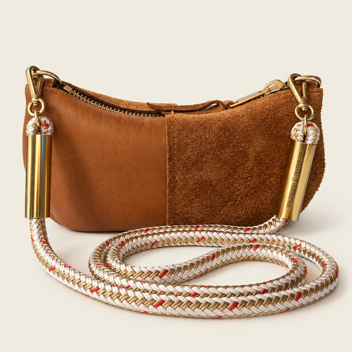 Convertible Zip Bag in Beach Nut Leather
