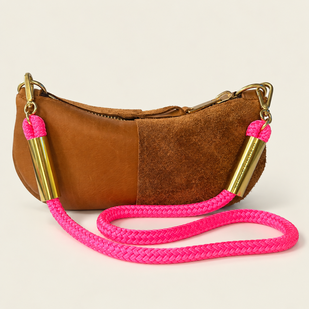 Convertible Zip Bag in Beach Nut Leather