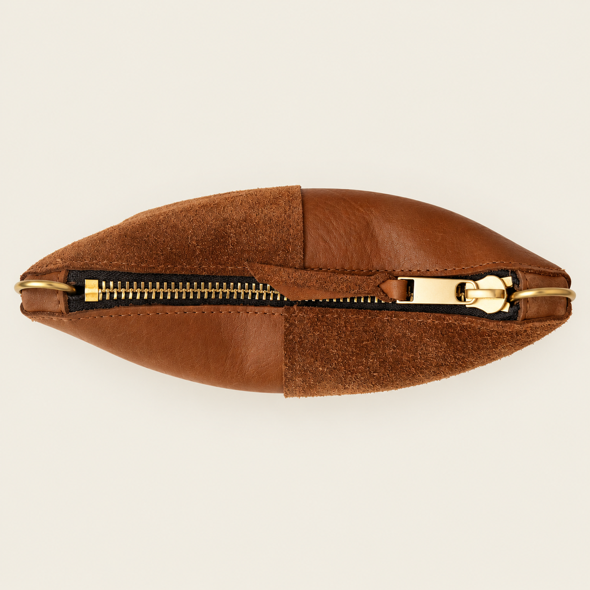 Convertible Zip Bag in Beach Nut Leather