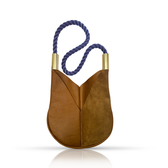 Wildwood Oyster Co. Beach Nut Leather Crossbody Small Tote