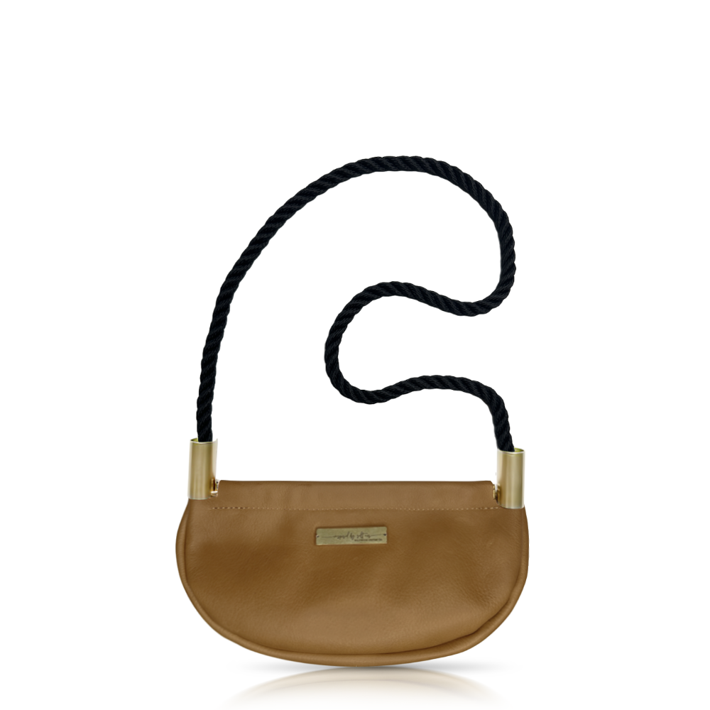 Clam Shell #Rope Color_Summer Night Black#Rope Handle Length_Shoulder (35")#Add Ons_Handbag Only