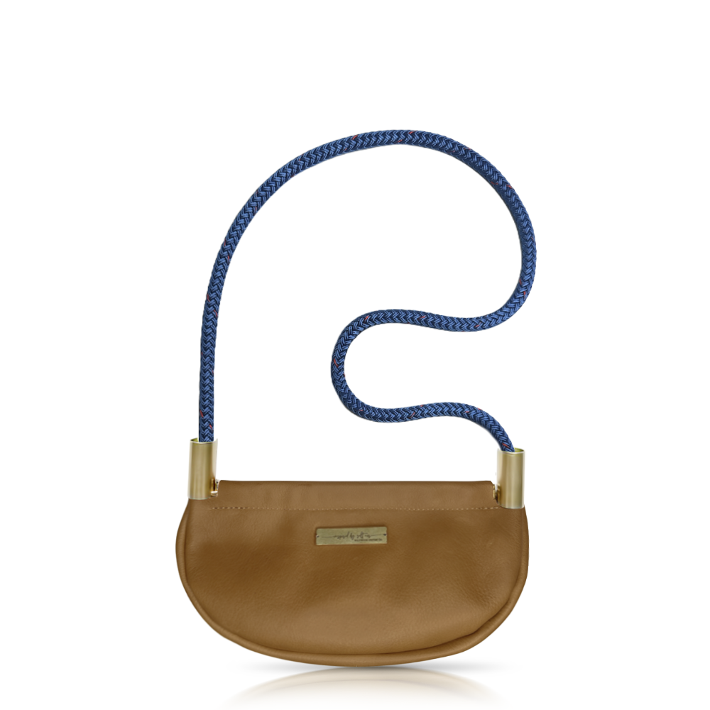 Clam Shell #Rope Color_Harborside Blue#Rope Handle Length_Shoulder (35")#Add Ons_Handbag Only