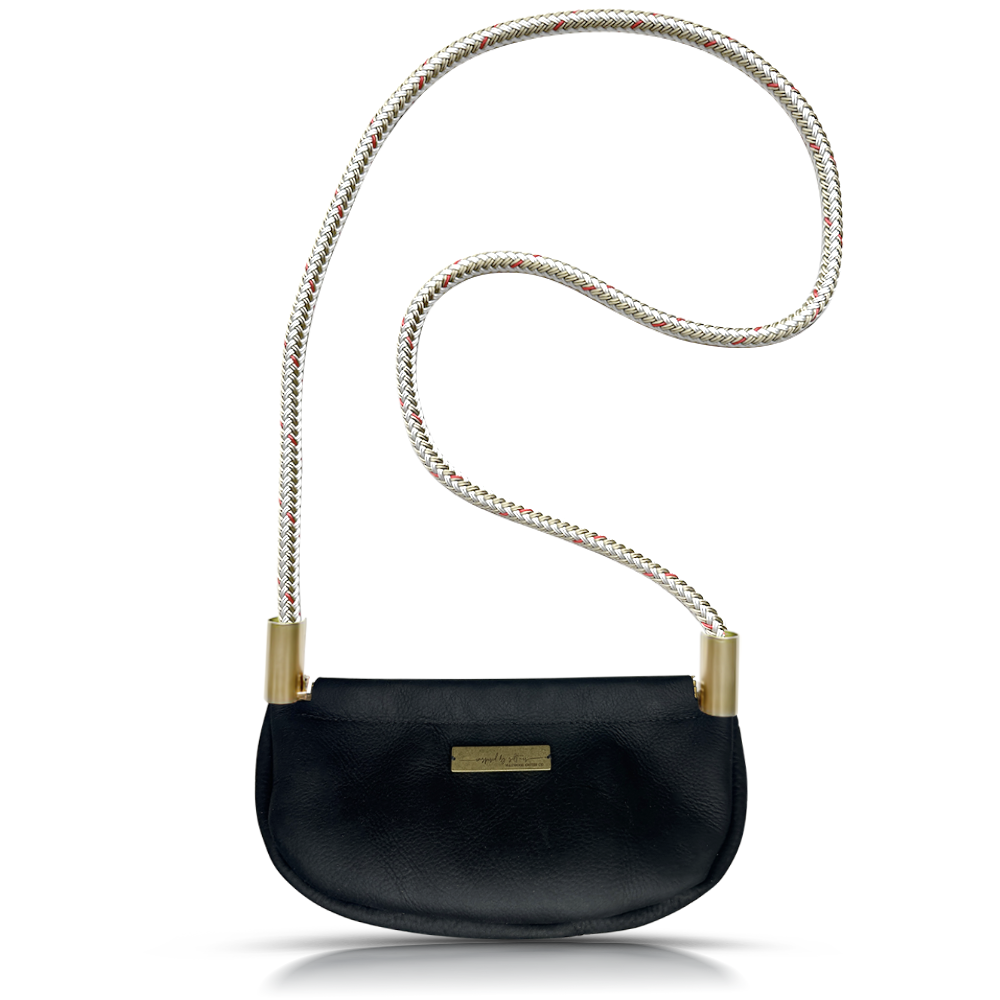 Clam Shell #Rope Color_Oyster Shell Gold#Rope Handle Length_Crossbody (50")#Add Ons_Handbag Only