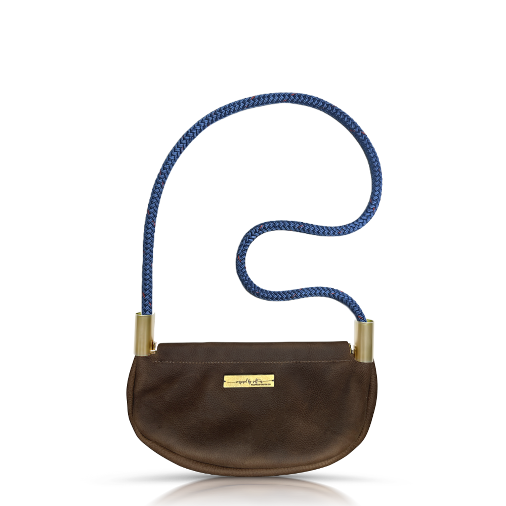 Clam Shell #Rope Color_Harborside Blue#Rope Handle Length_Shoulder (35")#Add Ons_Handbag Only