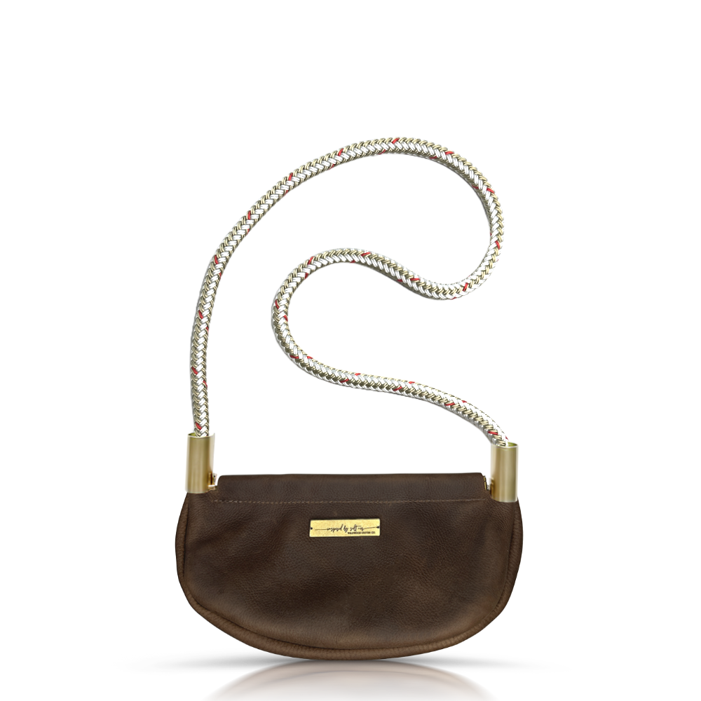 Clam Shell #Rope Color_Oyster Shell Gold#Rope Handle Length_Shoulder (35")#Add Ons_Handbag Only