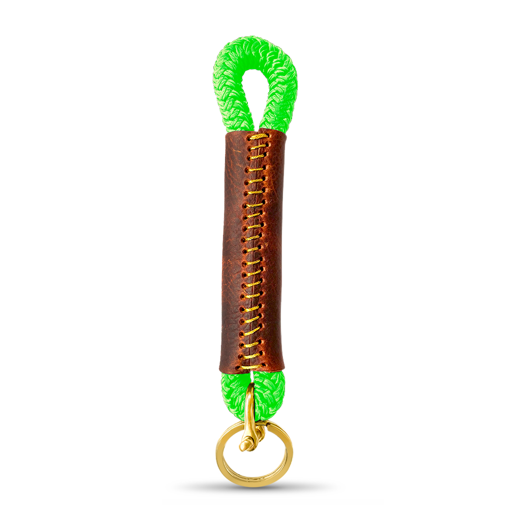Neon Green Rope Keychain