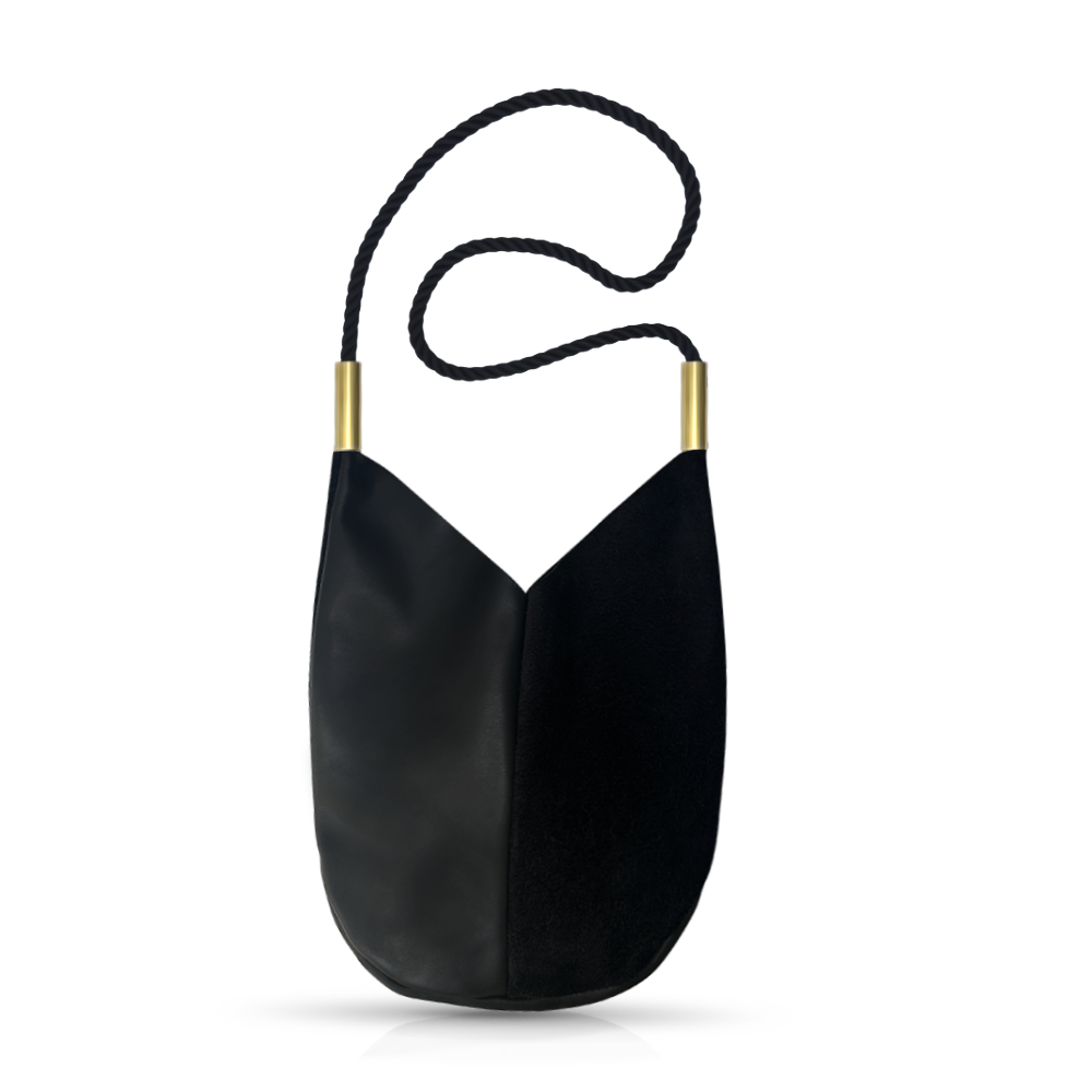 Mermaid Purse #Rope Color_Summer Night Black#Rope Handle Length_Shoulder (40")#Add Ons_Handbag Only