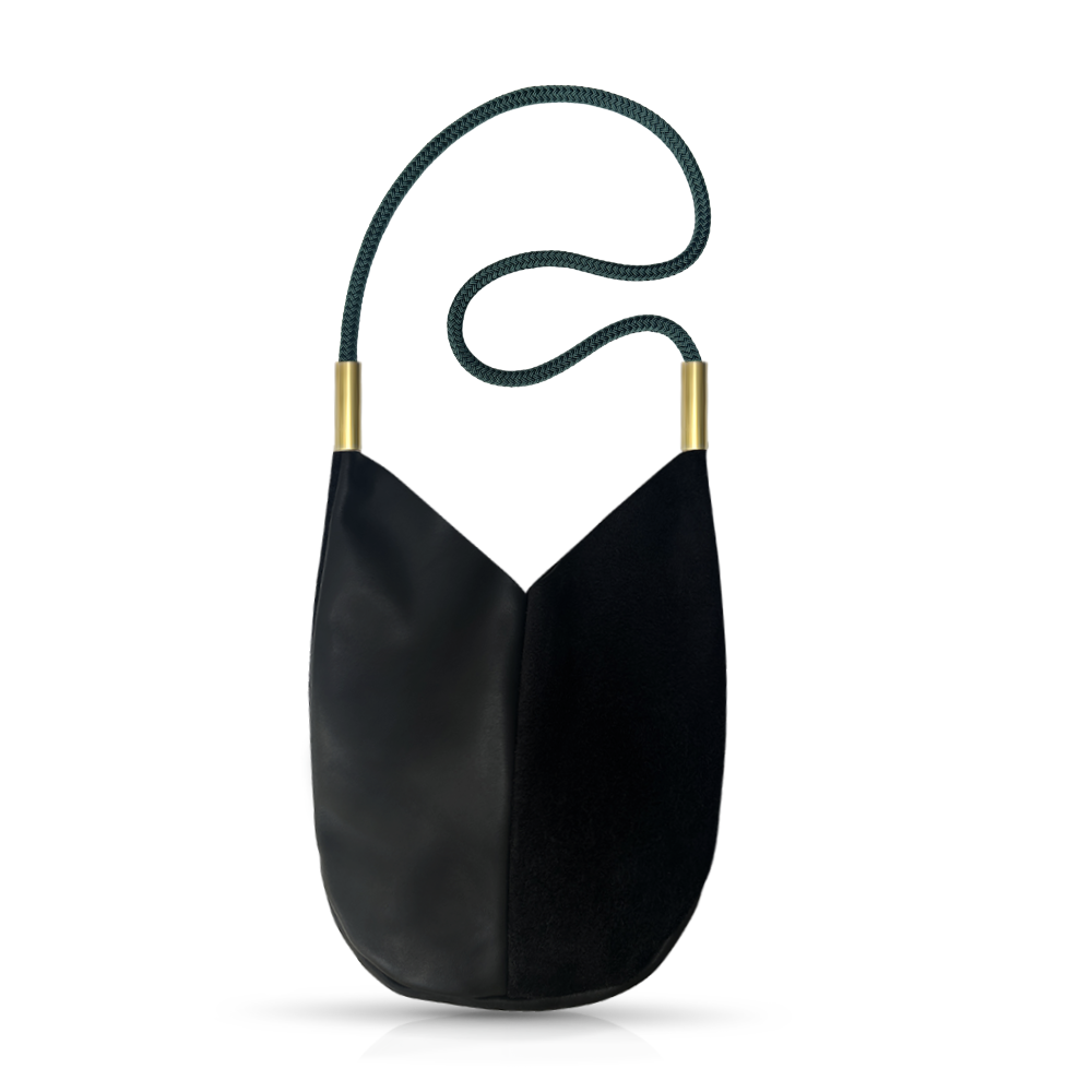 Mermaid Purse #Rope Color_Pine Green#Rope Handle Length_Shoulder (40")#Add Ons_Handbag Only
