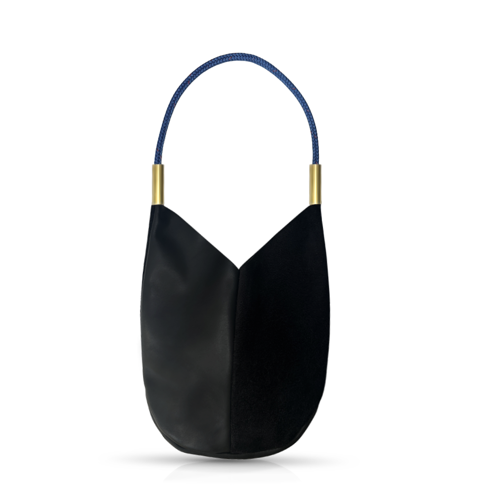 Mermaid Purse #Rope Color_Harborside Blue#Rope Handle Length_Shoulder (25")#Add Ons_Handbag Only