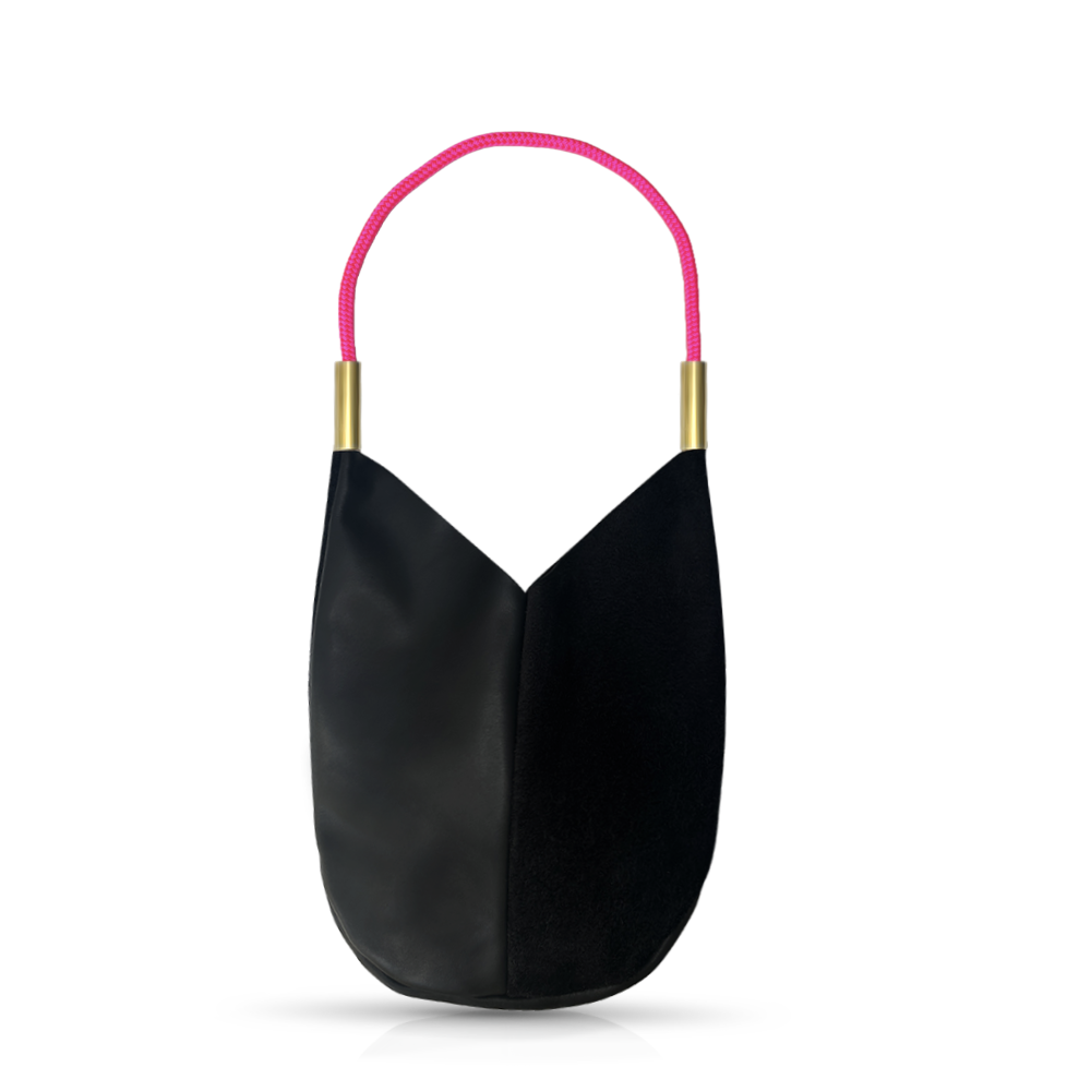 Mermaid Purse #Rope Color_Neon Pink#Rope Handle Length_Shoulder (25")#Add Ons_Handbag Only