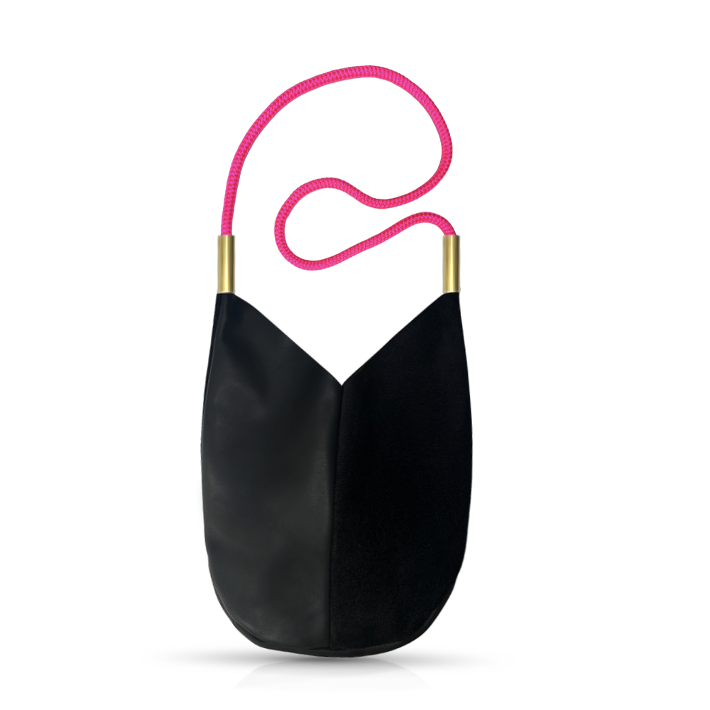 Mermaid Purse #Rope Color_Neon Pink#Rope Handle Length_Shoulder (40")#Add Ons_Handbag Only