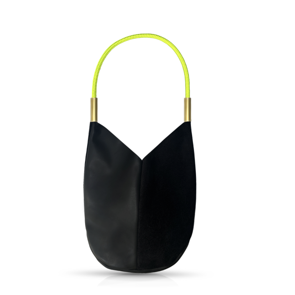 Mermaid Purse #Rope Color_Neon Yellow#Rope Handle Length_Shoulder (25")#Add Ons_Handbag Only