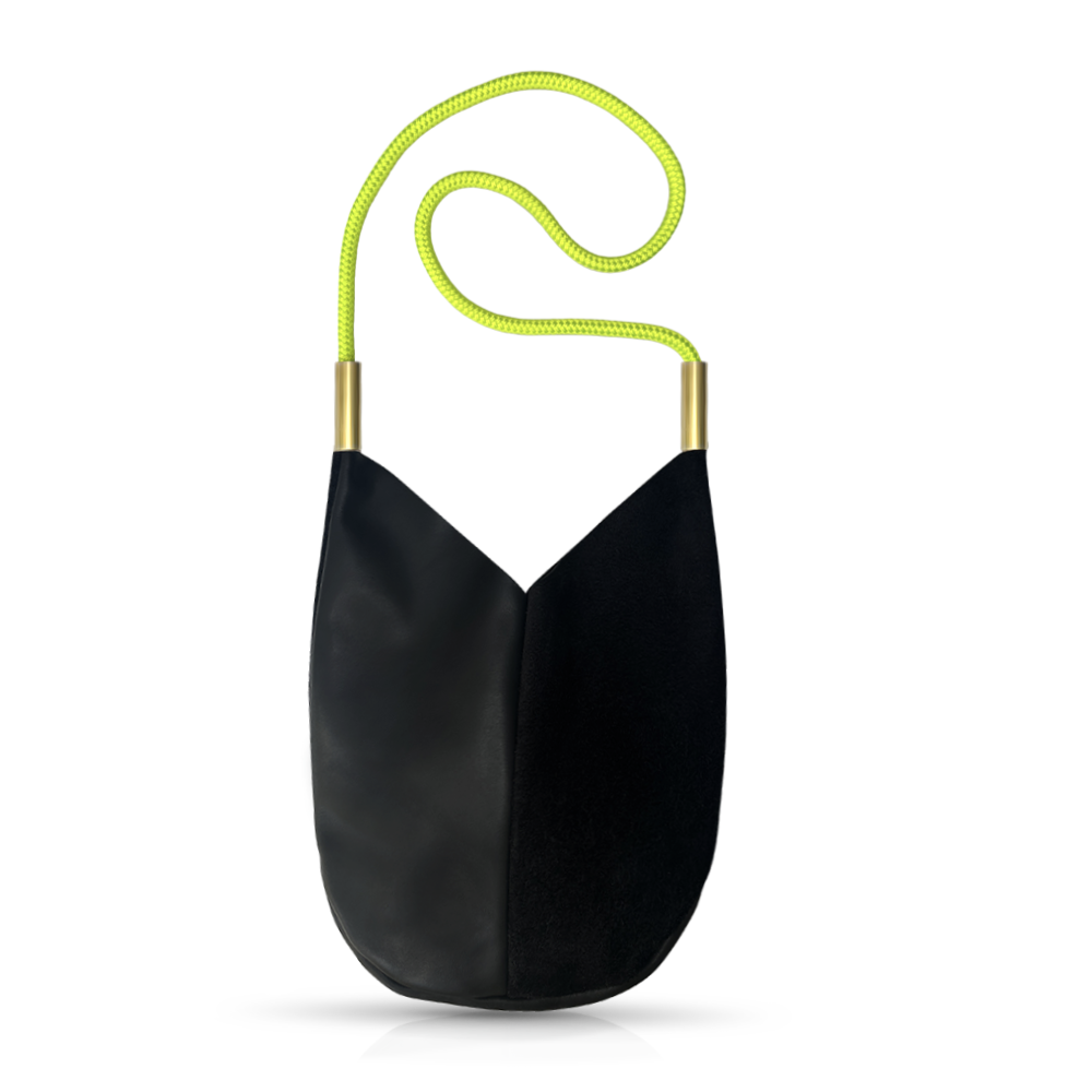 Mermaid Purse #Rope Color_Neon Yellow#Rope Handle Length_Shoulder (40")#Add Ons_Handbag Only