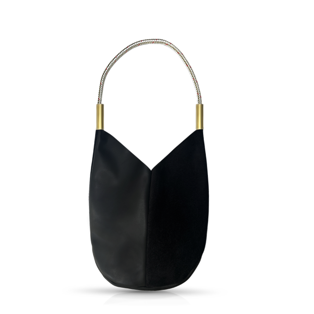 Mermaid Purse #Rope Color_Oyster Shell Gold#Rope Handle Length_Shoulder (25")#Add Ons_Handbag Only
