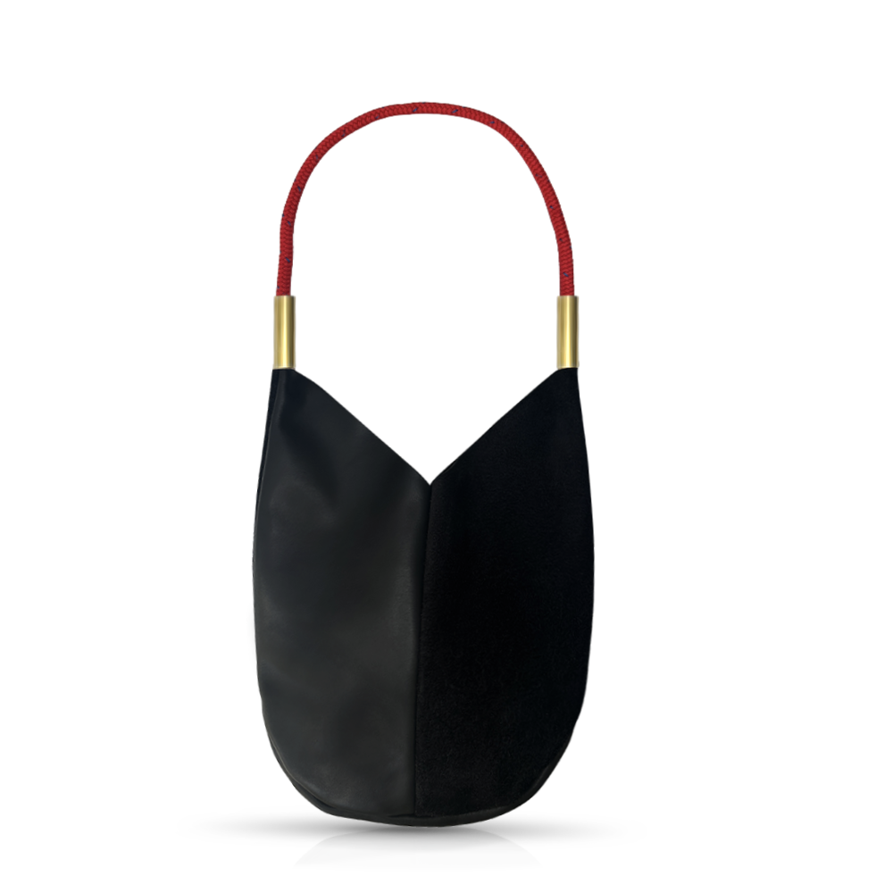 Mermaid Purse #Rope Color_Winterberry Red#Rope Handle Length_Shoulder (25")#Add Ons_Handbag Only